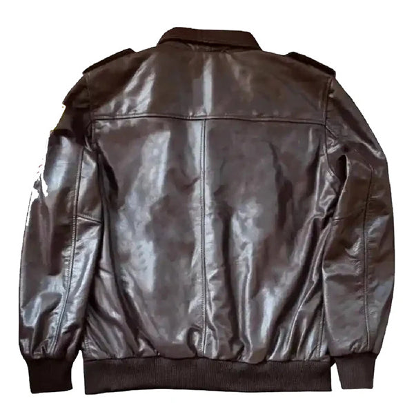 Unwind Leather Stranger Things Steve Harrington Brown Bomber Leather Jacket On the White Background