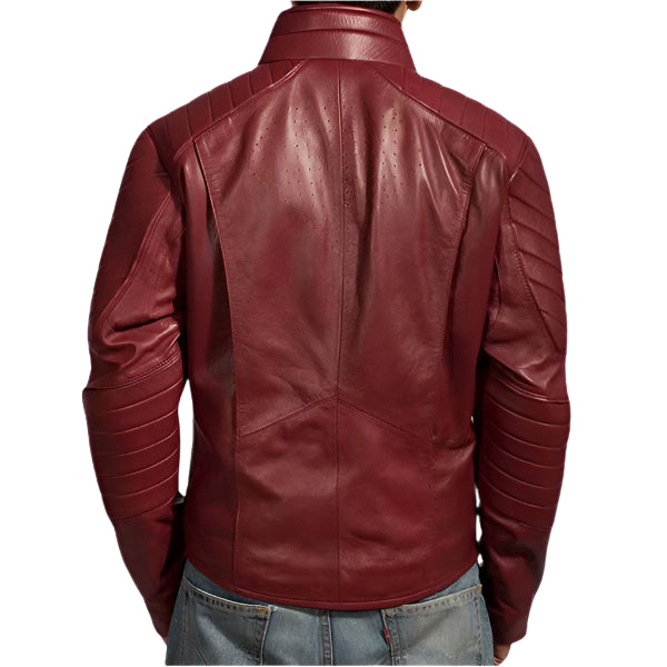 Superman Smallville Maroon Leather Jacket