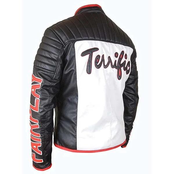 Superman 2025 Mr Terrific Fair Play Leather Jacket