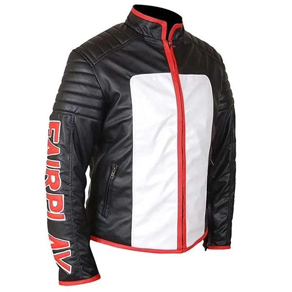 Superman 2025 Mr Terrific Fair Play Leather Jacket