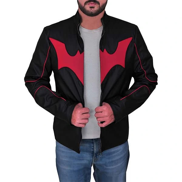 Batman Red And Black Leather Jacket