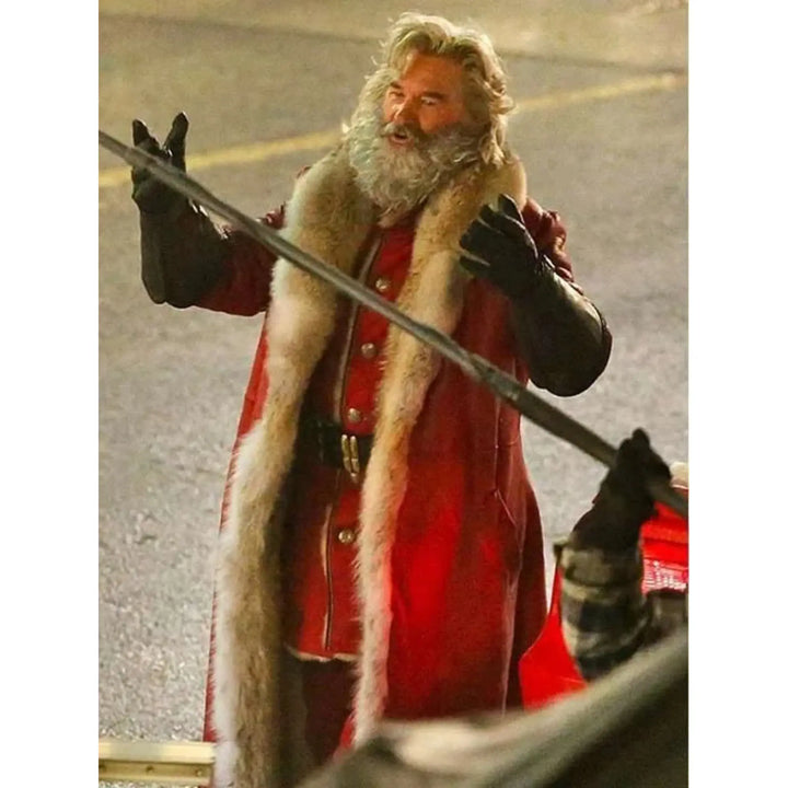 The Christmas Chronicles Santa Claus Shearling Fur Coat