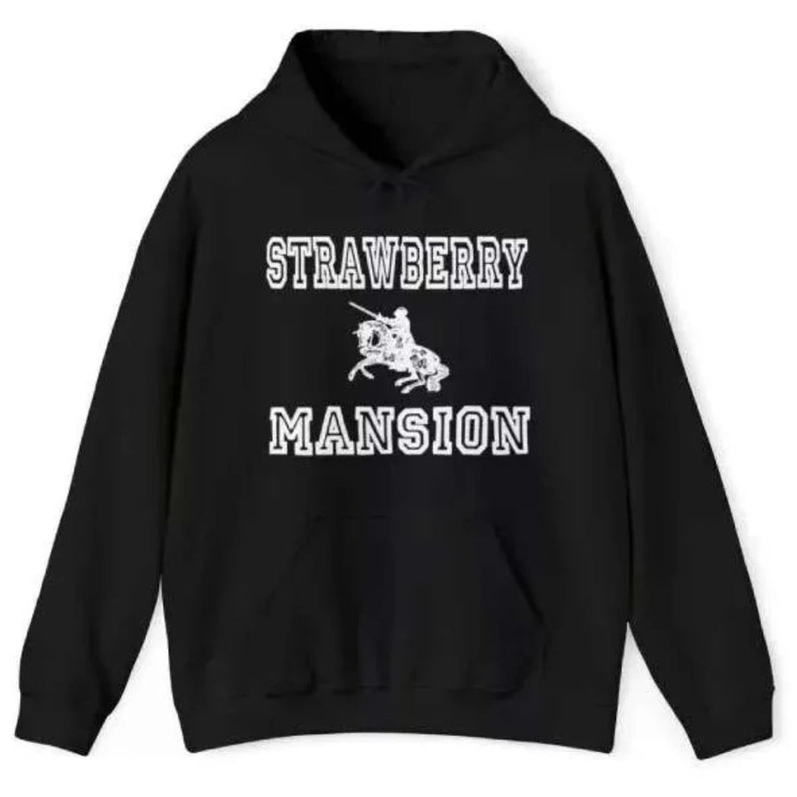 Unisex Black Color Fleece Pullover Hoodie