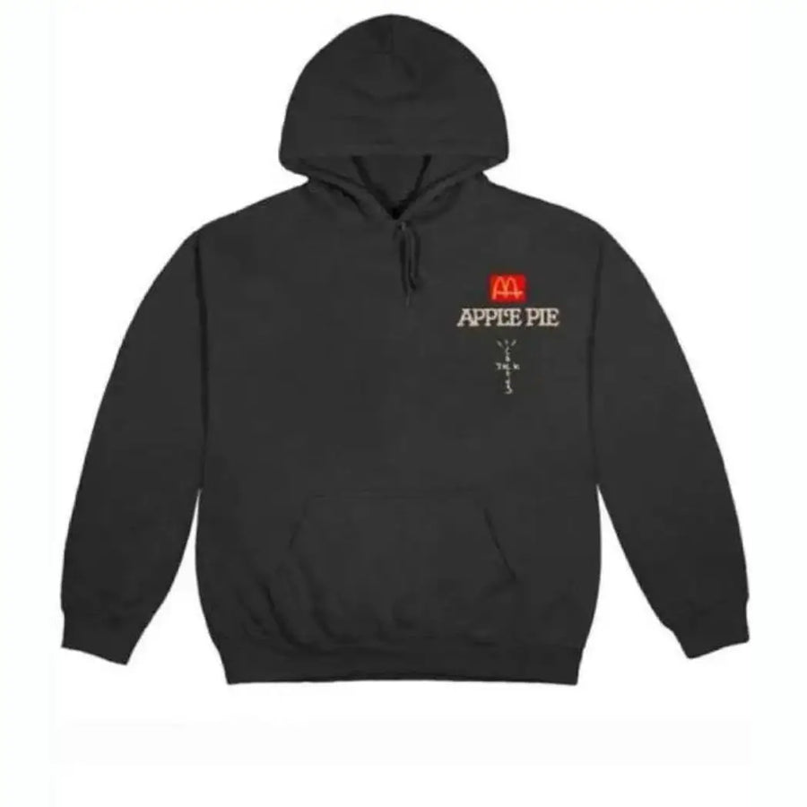 Unisex Black Fleece Pullover Hoodie
