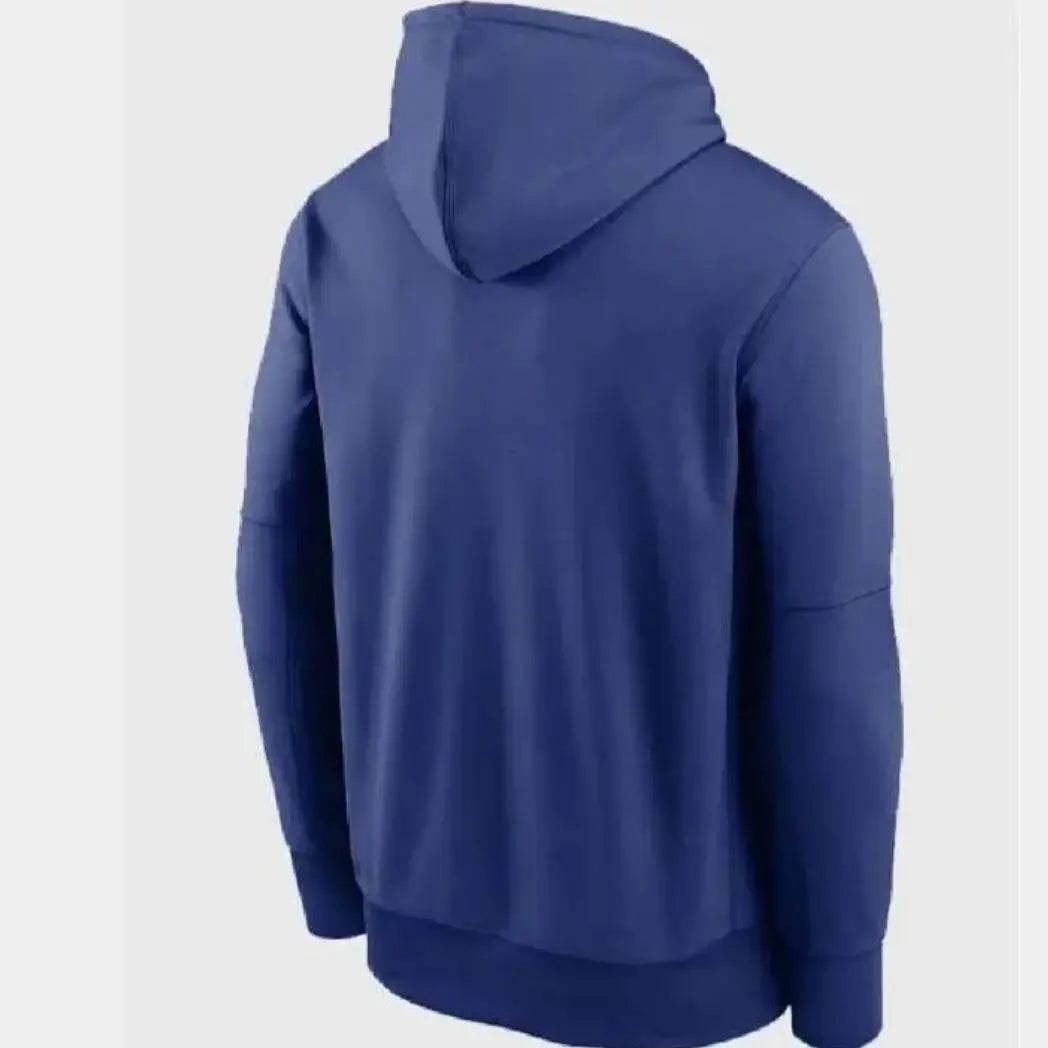 Unisex Blue Fleece Pullover Hoodie