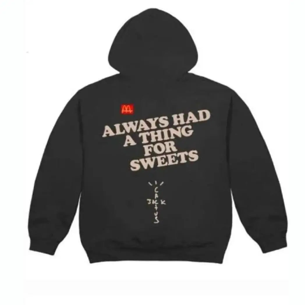 Unisex Black Fleece Pullover Hoodie