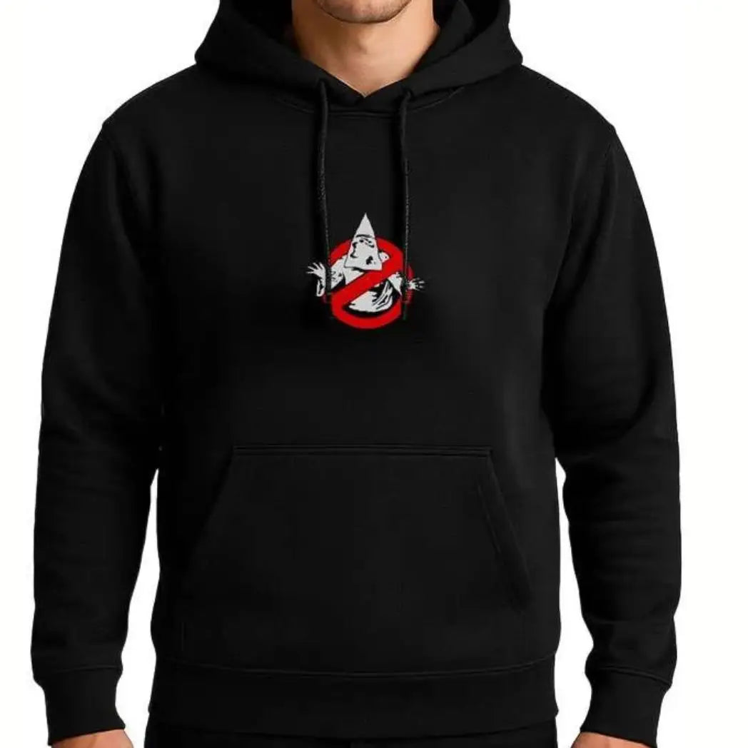 Unisex Black Fleece Pullover Hoodie