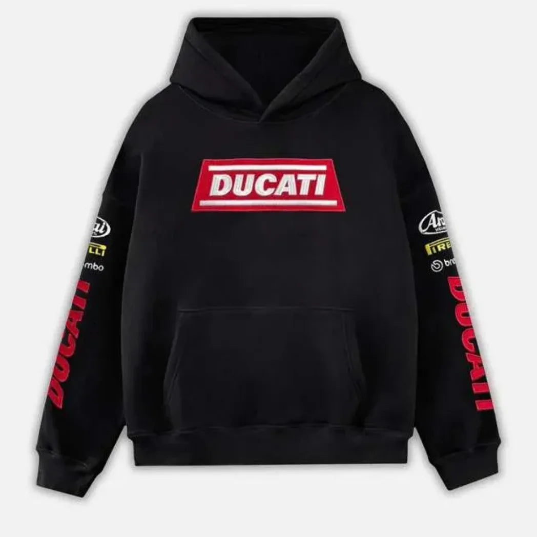 Unisex Black Fleece Pullover Hoodie with Kangaroo Pocket
