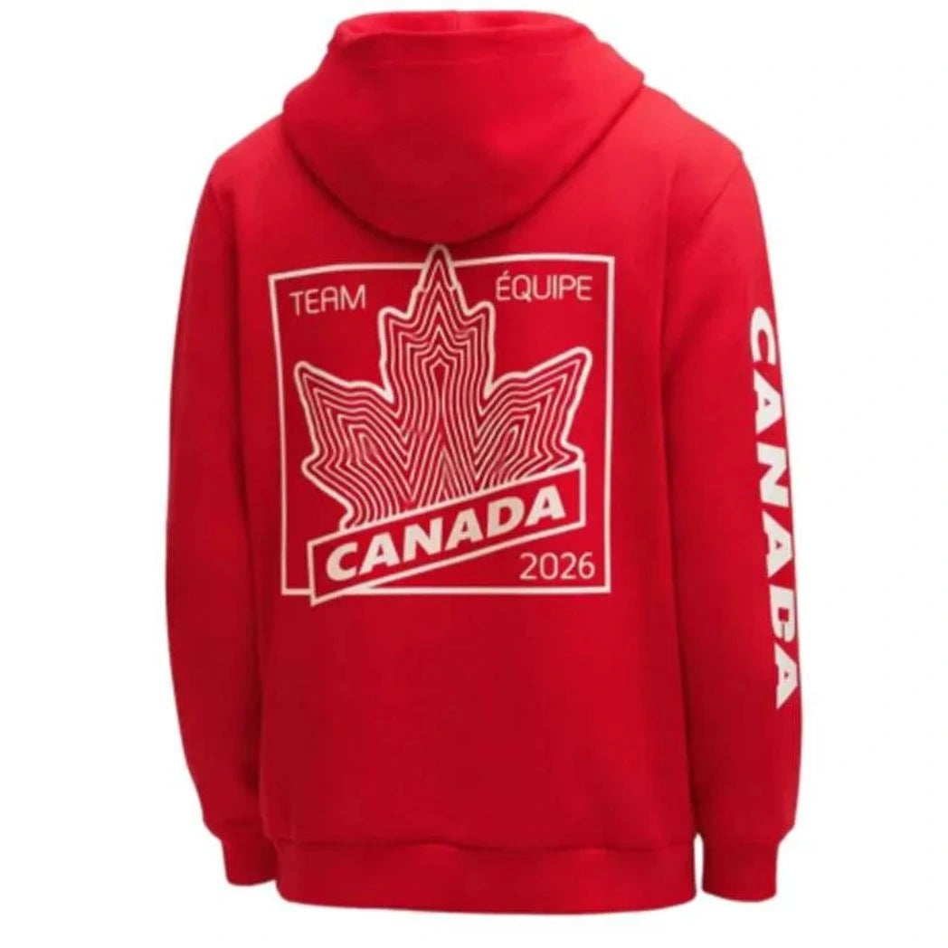 Unisex Bold Red Everyday Pullover Fleece Hoodie