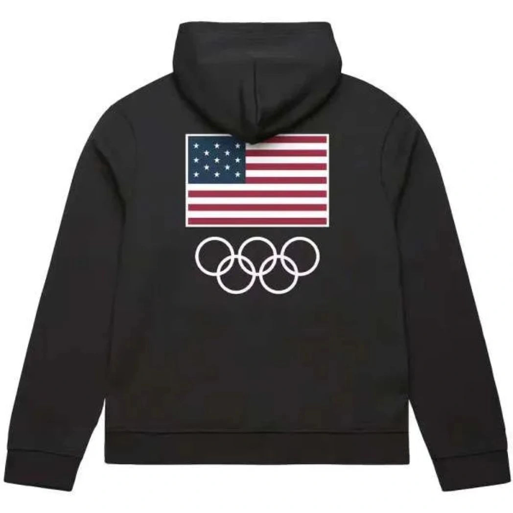 Unisex Classic Jet Black Pullover Fleece Hoodie