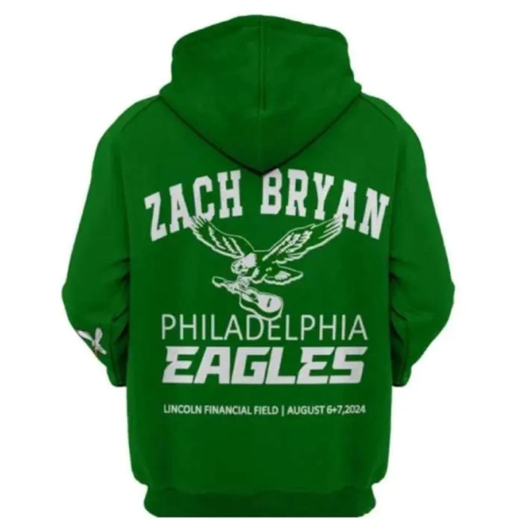 Unisex Green Color Fleece Pullover Hoodie