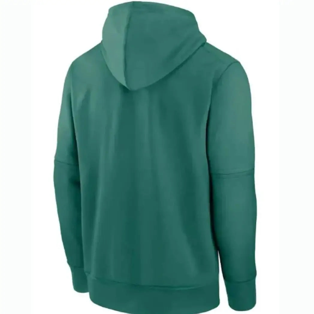 Unisex Green Fleece Pullover Hoodie