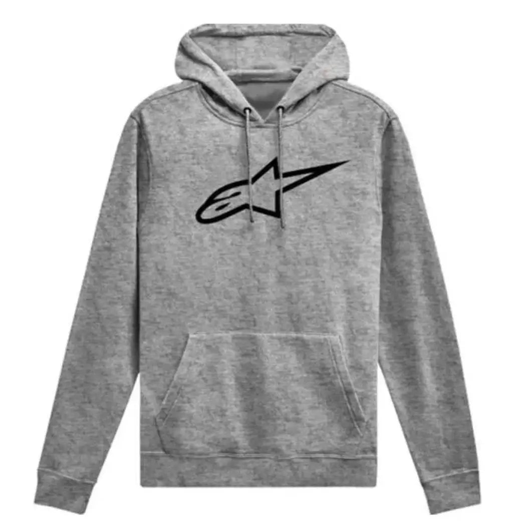 Unisex Grey Pullover Fleece Hoodie