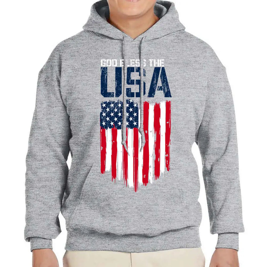 Unisex USA Stars & Stripes Pullover Hoodie