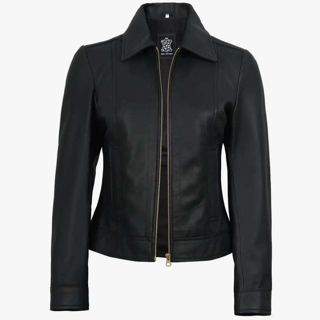 Women's Black Real Lambskin Leather Jacket