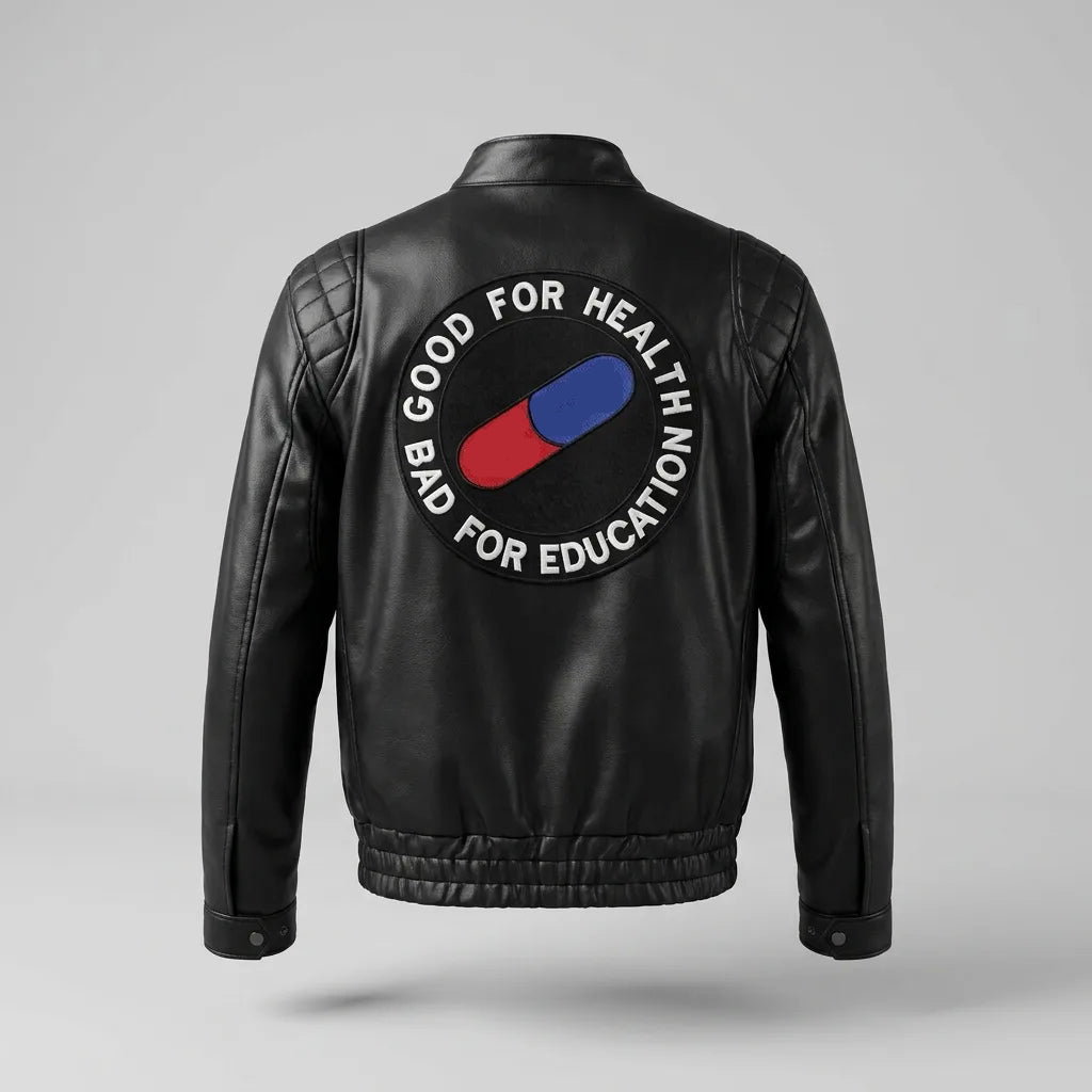 Mens Akira Kaneda Black Leather Motorcycle Jacket